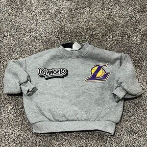 NBA Zara Gray Sweatshirt Classic Athletic Style Lakers